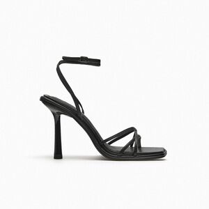 Zara Black Strappy Heels